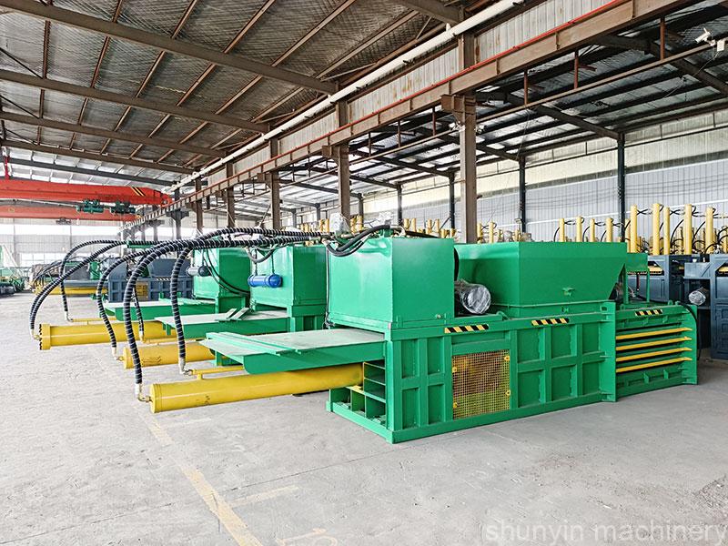 Automatic horizontal baling machine for efficient waste compacting solutions