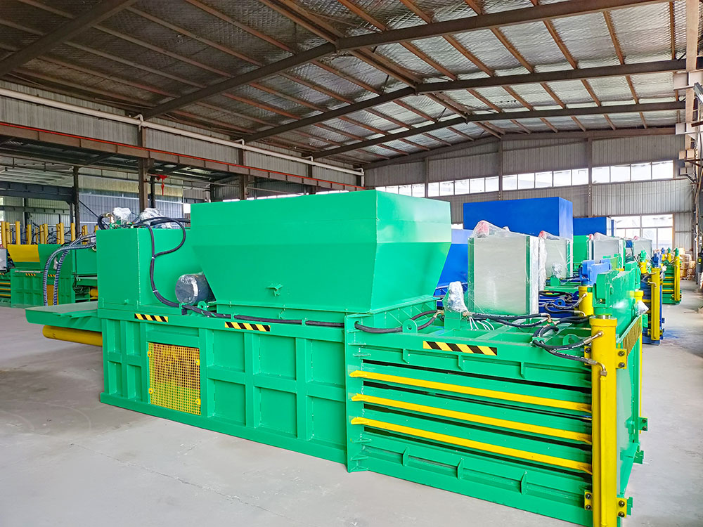 Cardboard baler for efficient compression and recycling of cardboard waste.