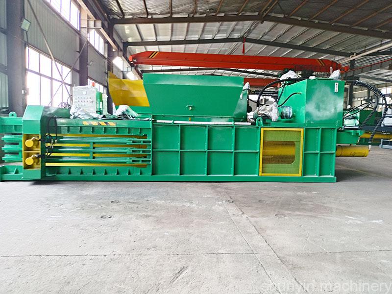 Fully automatic horizontal baler machine for waste recycling and packaging