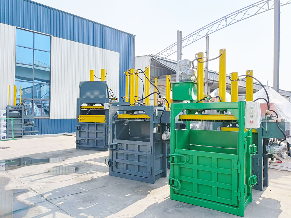 Auto tie balers designed for easy, automatic waste bundling and compacting.