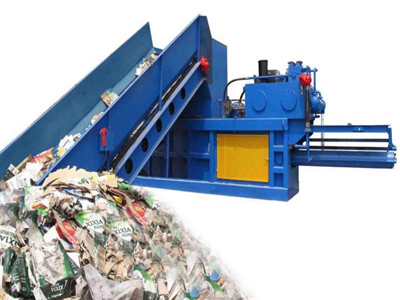 Shunyin's horizontal waste recycling baler ensures optimal material compression.