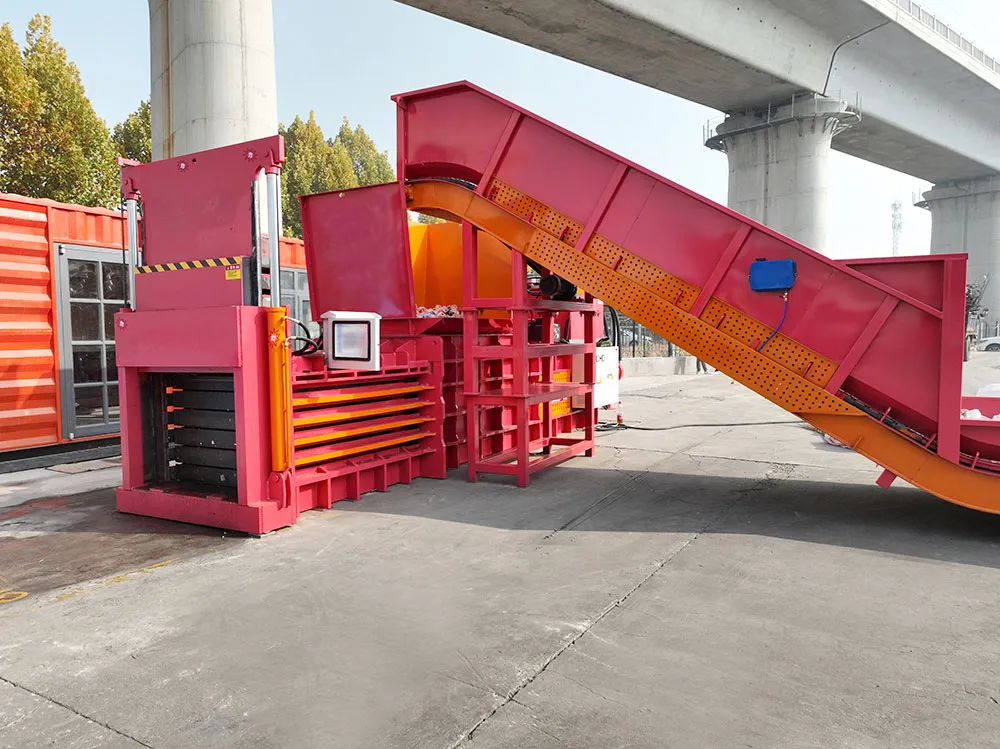 Horizontal Textile Baler for Fabric Waste Management