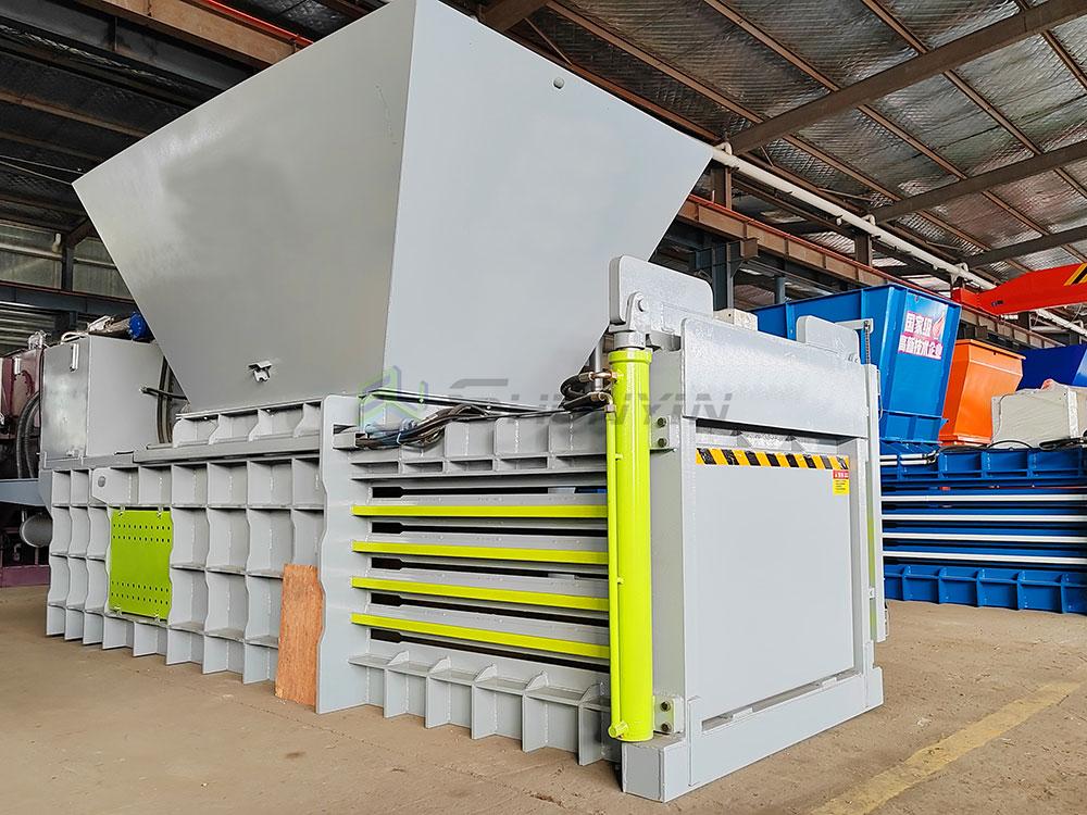 Corrosion-resistant balers for plastic bottle recycling plants