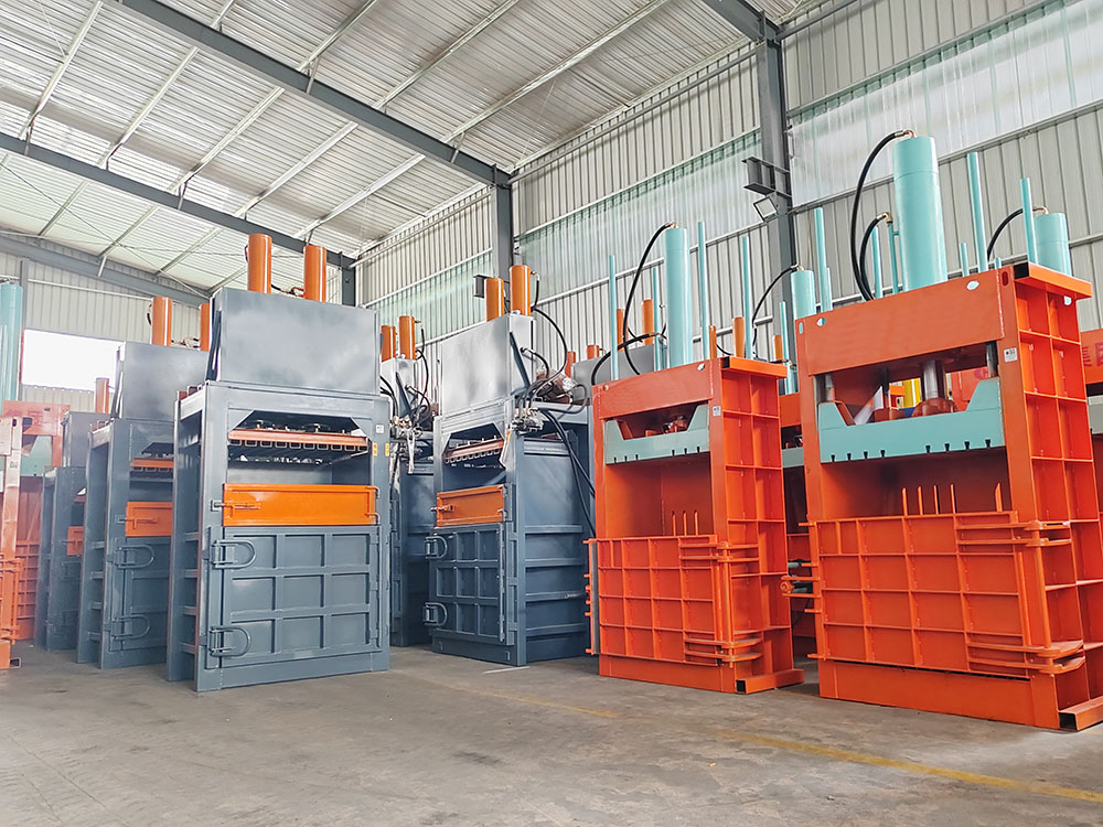 industrial solid waste compactor operation, municipal waste handling equipment usage