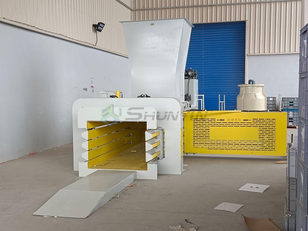 Waste paper baling demonstration