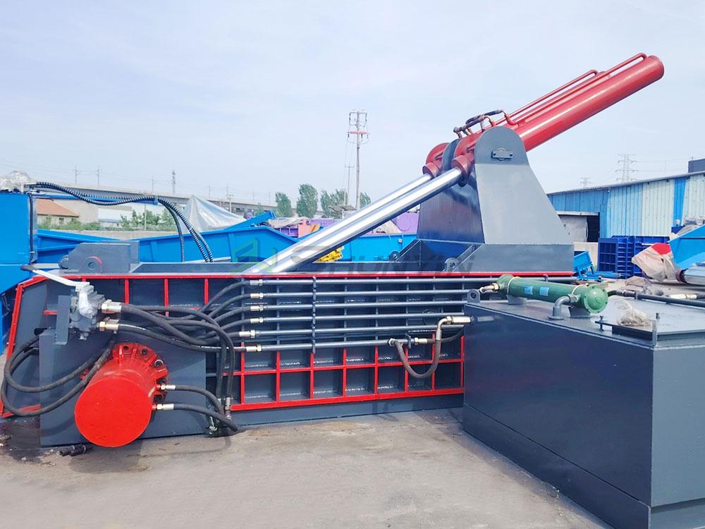 scrap aluminum baling machine