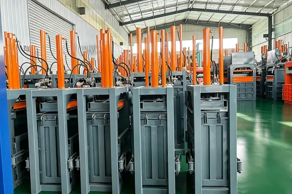 vertical baler manufacturers producing hydraulic recycling equipment