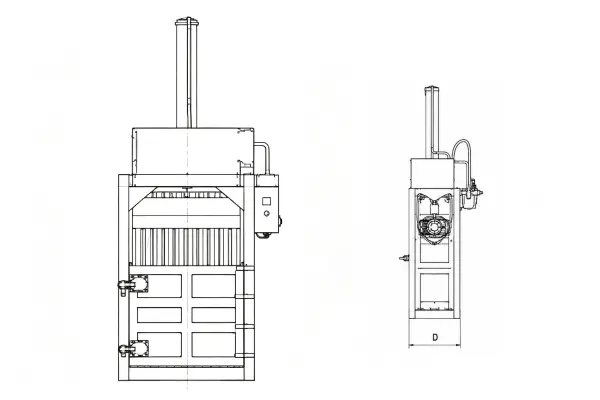 vertical baler manufacturers conducting quality control inspections