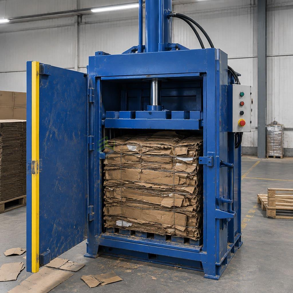 When a vertical baler fits an intermittent workflow vertical baler vs horizontal baler for intermittent cardboard and plastic waste