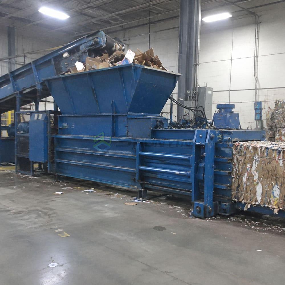 How a horizontal hydraulic baler machine works — cycle overview horizontal hydraulic baler machine compression cycle diagram