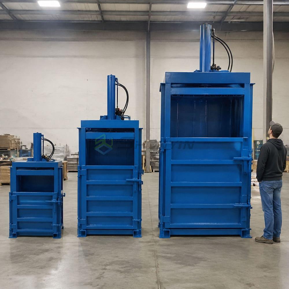 Size ranges of small, medium, and large vertical balers small medium large balers