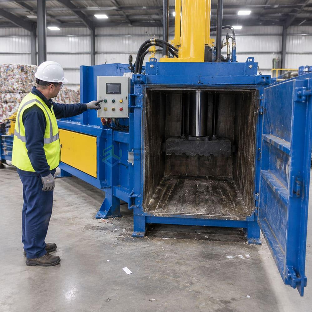 Horizontal baler tested for material compatibility horizontal baler customizing bale dimensions