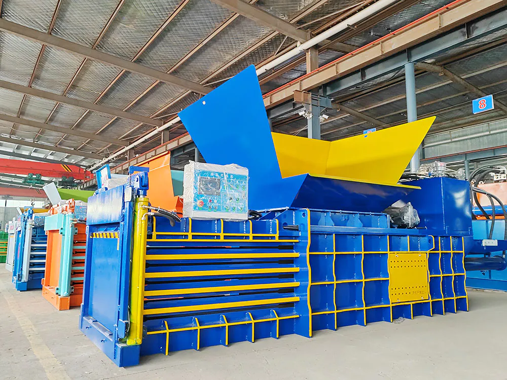 Actual plastic baler throughput demonstration